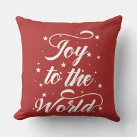 joy to the world Christmas Throw Pillow