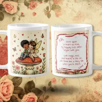Sweet Romantic Fairies and Love Poem Coffee Mug