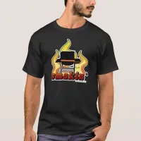 Smokin BBQ lover Grill Fan Motto Logo T-Shirt