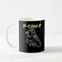 F-Caw-F Gaming Raven With Headphones - Edgy Stream Coffee Mug