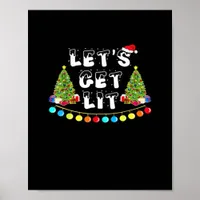 Let's Get Lit Christmas Essential Poster