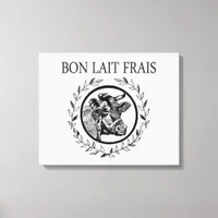 Bon Lait Frais Canvas Print