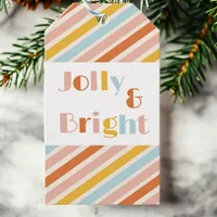 Jolly and Bright Stripe To and From Christmas Gift Tags