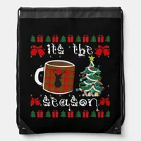 Its The X-Max Season For The Christmas Time Drawstring Bag
