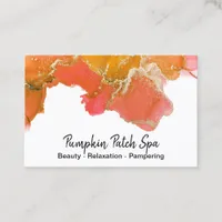 *~* Generic -  Nails Hair Lashes Pink Gold Orange Business Card