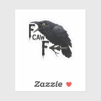 F Caw F Retro Classic Sticker