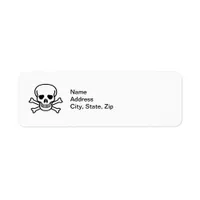 Skull and Crossbones Label
