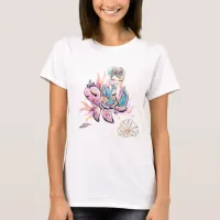 *~* Magical Mermaid Glitter Coral Sea Turtle Tee