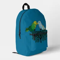 Backpack - Toy Birds Sitting on Bush