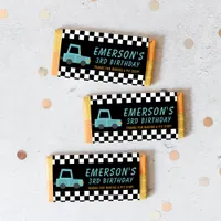 Checker Flag Car Pitstop Candy Bar Wrapper Favor