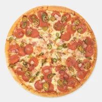 Cheese and Pepperoni Pizza Sticker