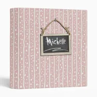 Hanging Chalkboard Pink ID397 Binder