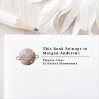 This Book Belongs to Bookplate | Planet Saturn