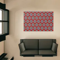 Southwest Mesas Red & Turquoise Geometric 6x4 Rug