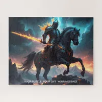 Epic Dark Knight & Stallion Art Puzzle Collection