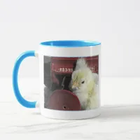 Piano Chick Vintage Look Photo Mug