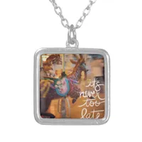Merry Goat It is Never Too Late Silver Plated Necklace