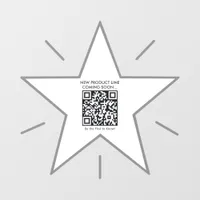 Minimal QR Code Promotional Retail Marketing Shop Window Cling