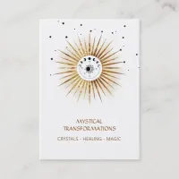 *~* Lunar Boho Celestial  Luna Moon Magic Light Business Card