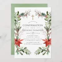 Winter Woodland Christmas Confirmation Invitation
