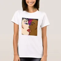 Digital Art | Romantic Kiss T-Shirt