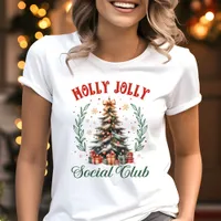 Holly Jolly Social Club Christmas Tri-Blend Shirt