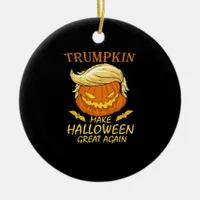 Trumpkin Make Halloween Great Again – Retro Pumpki Ceramic Ornament