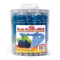 Customize Party Favor Blue Raspberry Rock Candy Sticks