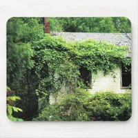Abandoned White House in the Woods Mouse Pad