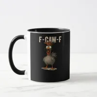 F-Caw-F Chicken Retro Classic Mug