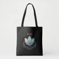 Custom Name Lotus Tote - [NAME] Shines Bright 