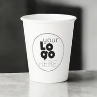 Custom Business Logo Disposable Paper Party Cup