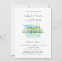 *~* Tropical Exotic AR7 Beach WEDDING RSVP +  Invitation