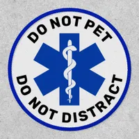 Medical Alert Service Dog Do Not Pet Vest Blue Patch