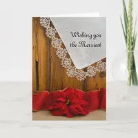 Merry Christmas and Wedding Save the Date Card