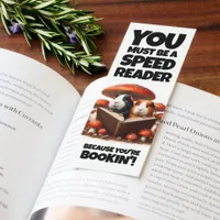 Funny Guinea Pigs Reading Under Red Mushrooms Bookmarks