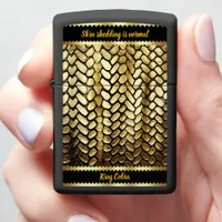 Golden snake skins glistening in warm sunlight zippo lighter