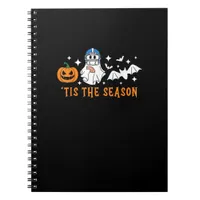 Tis The Season Football Halloween Spooky Pumpkin Notebook