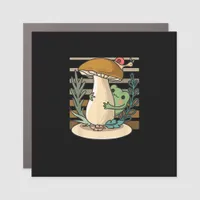 Cottagecore Mushroom Forest Toad Goblincore Mycolo Car Magnet