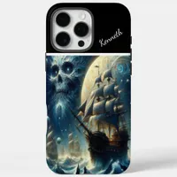 Pirate Ship Skull Moon's Shadow iPhone 16 Pro Max Case