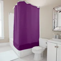 Mosaic Solid Royal Purple Textured Pattern Shower Curtain