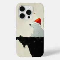 Santa Polar Bear iPhone 15 Pro Case