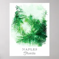 *~*  AP25 Travel Personalize Tropical Palm Trees Poster