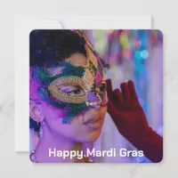 Mardi Gras Photo Card