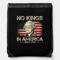 No Kings In America Since 1776 George Washington U Drawstring Bag