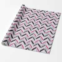 Geometric Chevron Pattern Wrapping Paper