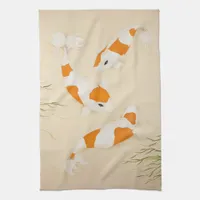 Feng Shui Koi Fishes Towel