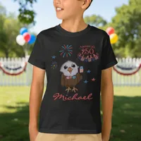America 250 Years Cute Eagle Boy's T-Shirt
