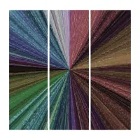 Circular Gradient Earthy Rainbow Triptych