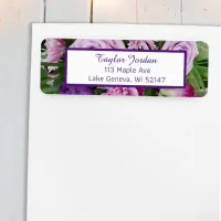 Purple roses Personalized Label